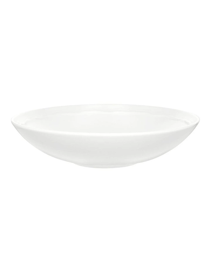Florence Embossed Bowl 20x5cm in White image 1