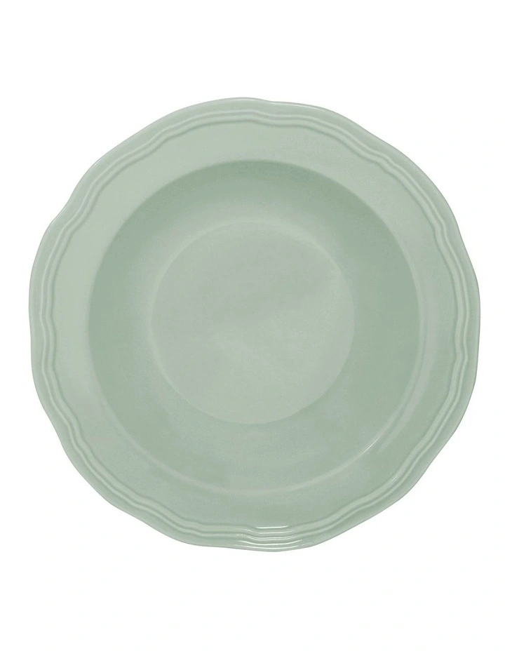 Florence Scallop Rim Bowl 23x5cm in Light Green image 2