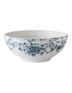 Rosetta Coupe Bowl 19x8cm in Antique Blue