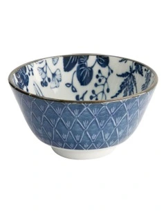 Flora Japonica Rice Bowl 12x6cm in Multi