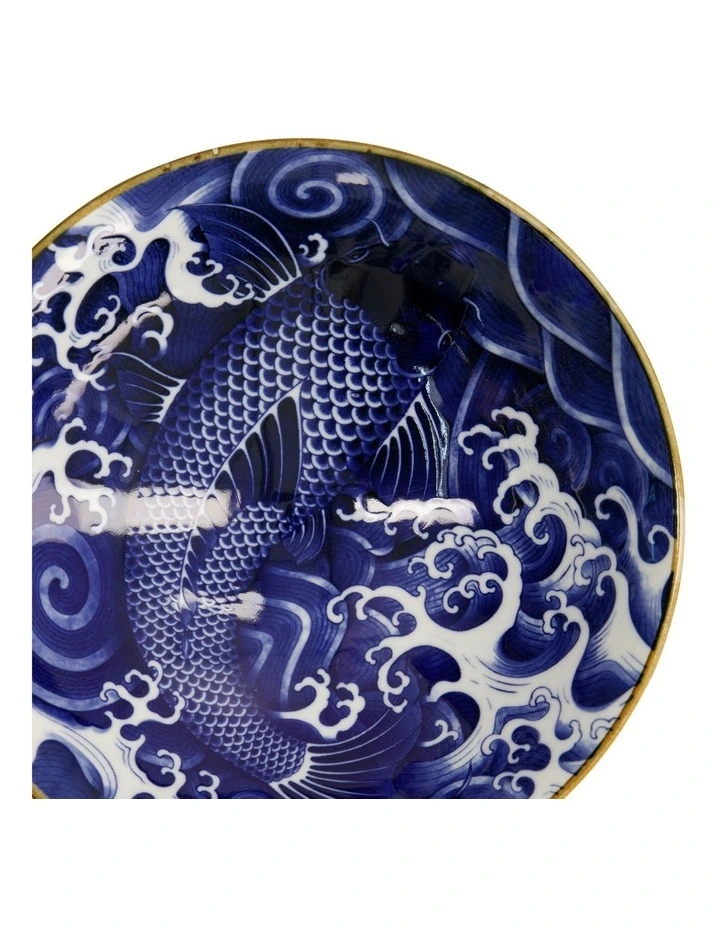 Japonism Menbachi Bowl 25x7cm in Blue image 6