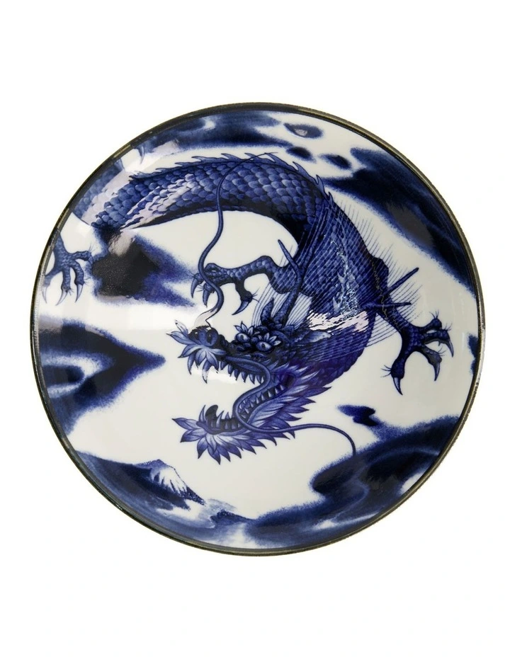 Japonism Menbachi Bowl 25x7cm in Blue image 2