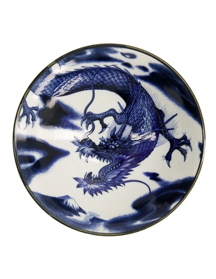 Japonism Menbachi Bowl 25x7cm in Blue image 4