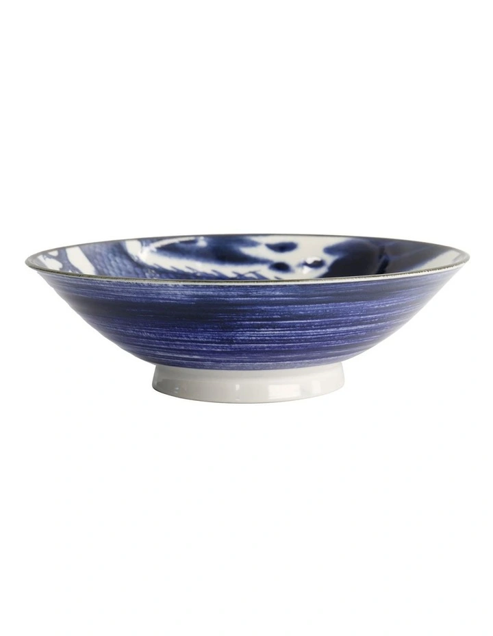 Japonism Menbachi Bowl 25x7cm in Blue image 5