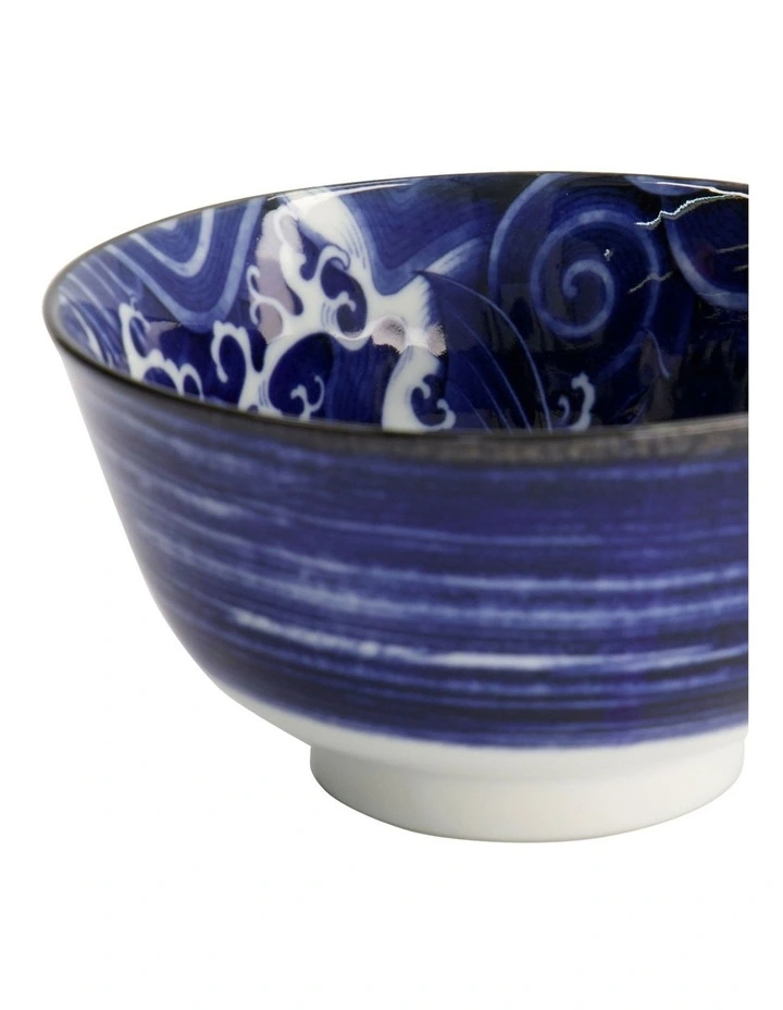 Japonism Carp Small Tayo Bowl 12x6cm in Blue image 6