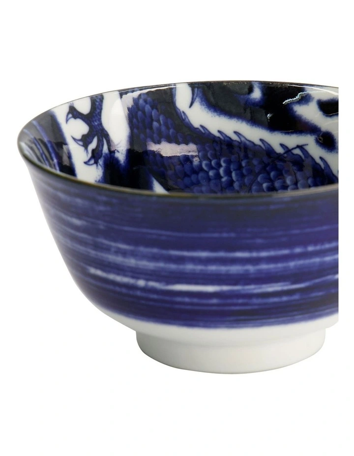 Japonism Dragon Small Tayo Bowl 12x6cm in Blue image 6