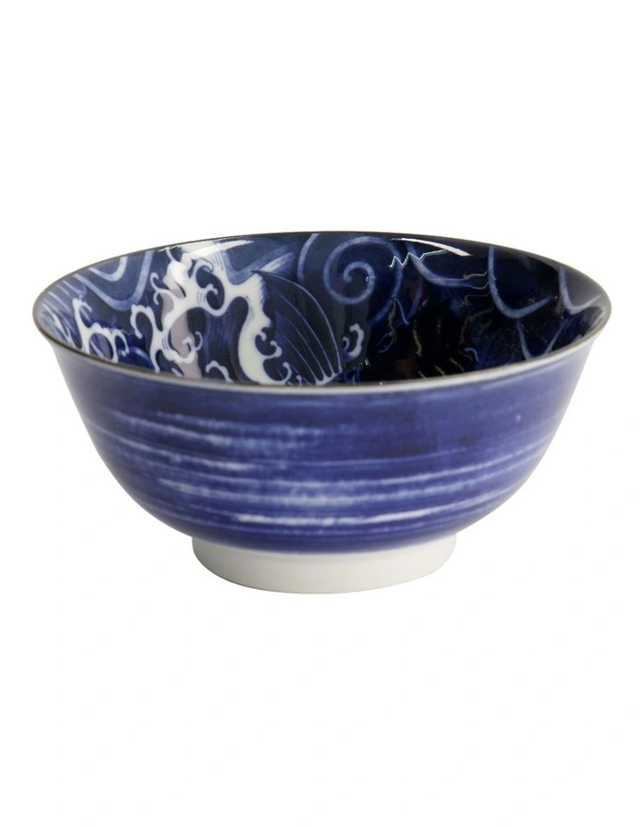 Japonism Carp Tayo Bowl 14x6cm in Blue image 1