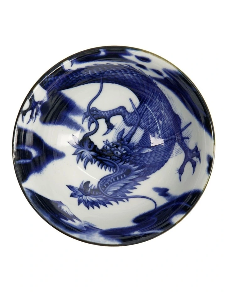 Japonism Dragon Tayo Bowl 14x6cm in Blue image 2