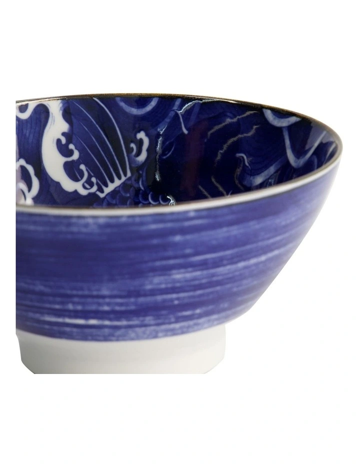 Japonism Carp Tendon Bowl 17x8cm in Blue image 6