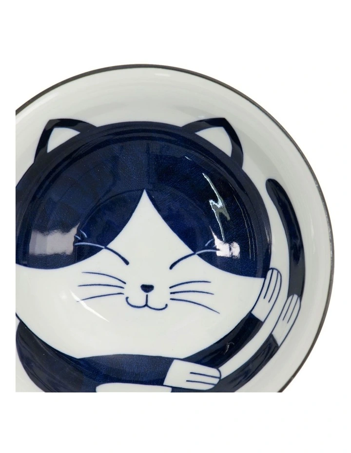 Kawaii Neko Ramen Bowl 20x7.5cm in White image 5