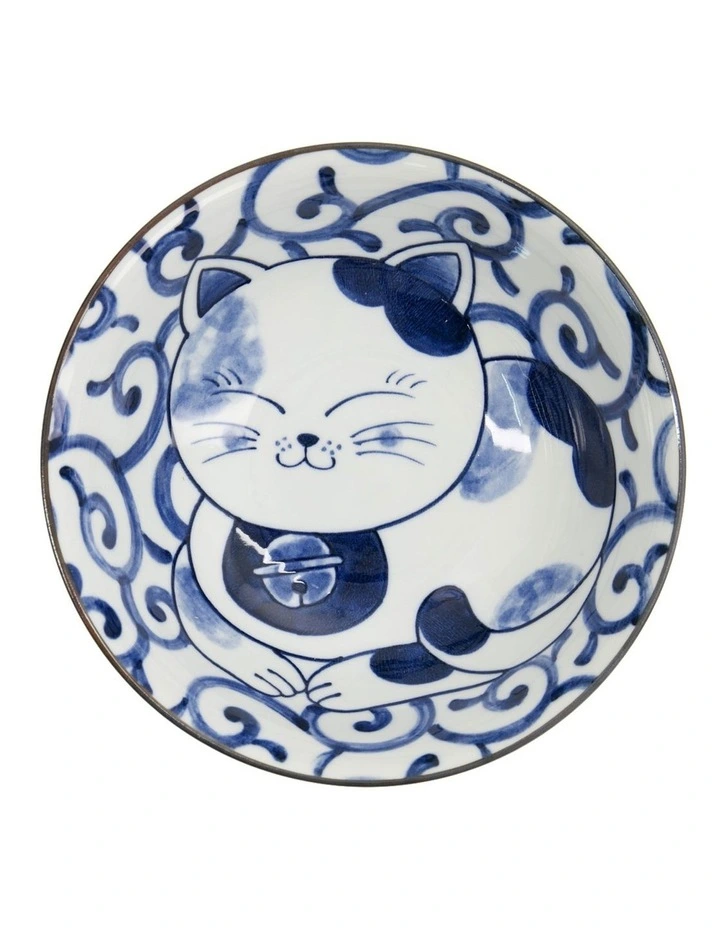 Kawaii Neko Ramen Bowl 20x7.5cm in Multi image 2
