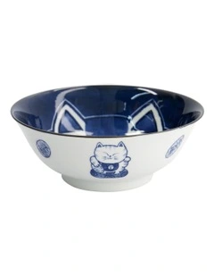 Kawaii Cat Neko Ramen Bowl 20x7.5cm White Cat