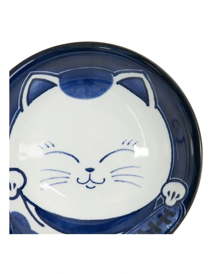 Kawaii Cat Neko Ramen Bowl 20x7.5cm White Cat image 5
