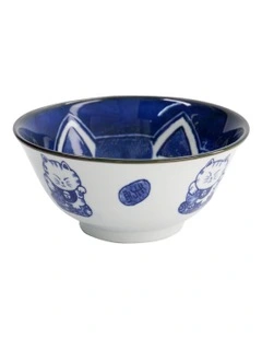 Kawaii Cat Neko Tayo Bowl 15x6.5cm in Blue