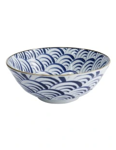 Natsu Nami Ramen Bowl 21x8cm in Blue