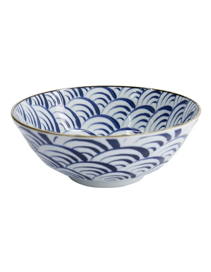 Natsu Nami Ramen Bowl 21x8cm in Blue image 1