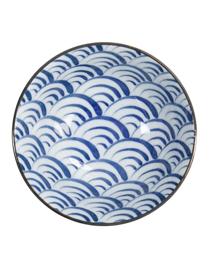 Natsu Nami Tayo Bowl 15x7cm in Blue image 2