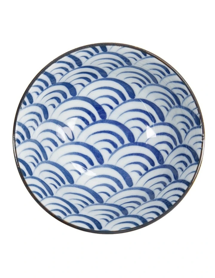 Natsu Nami Tayo Bowl 15x7cm in Blue image 3
