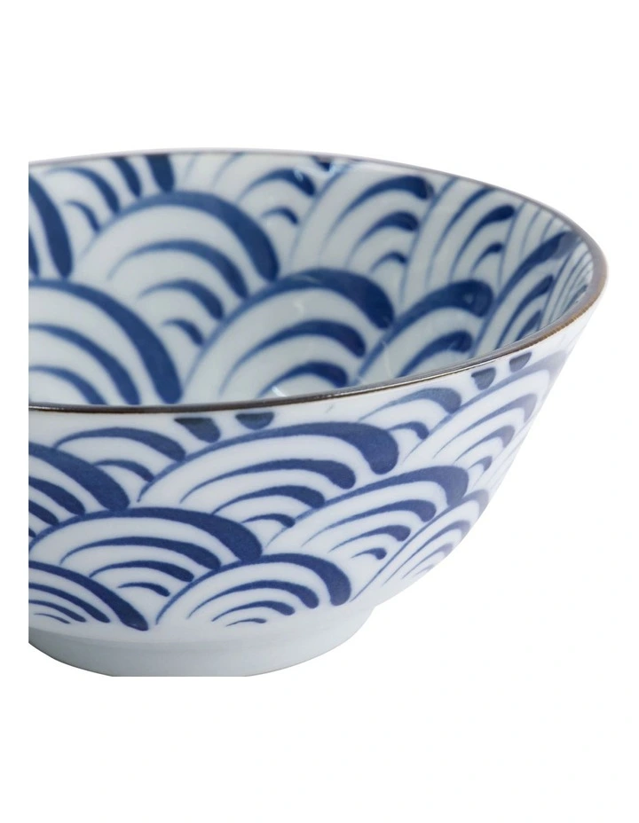 Natsu Nami Tayo Bowl 15x7cm in Blue image 5