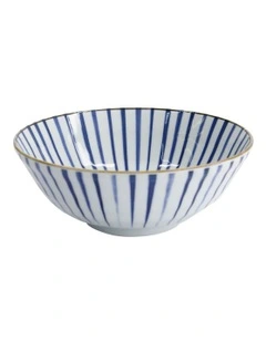 Natsu Tokusa Ramen Bowl 21x8cm in Blue