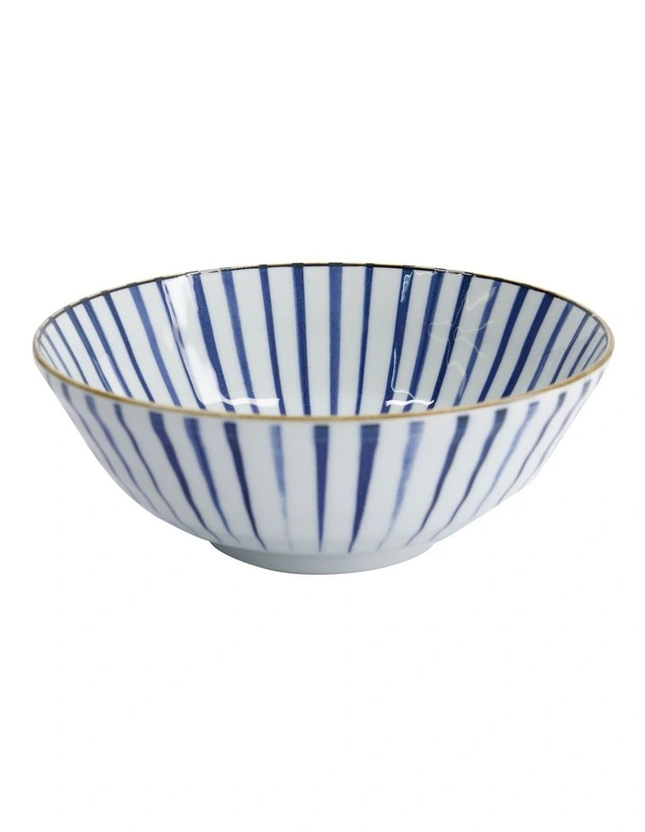 Natsu Tokusa Ramen Bowl 21x8cm in Blue image 1