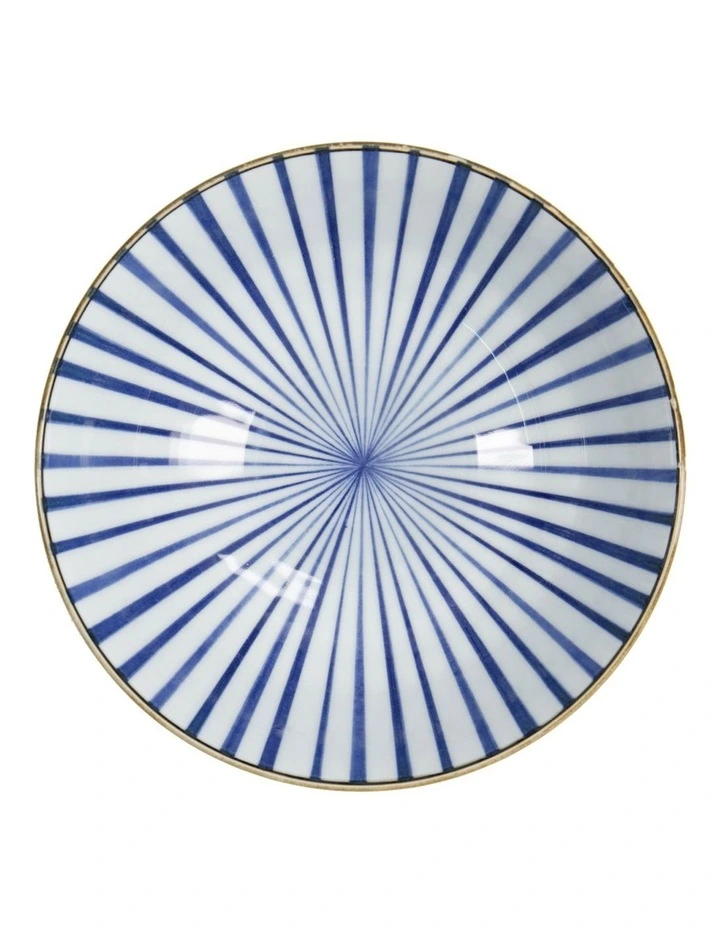 Natsu Tokusa Ramen Bowl 21x8cm in Blue image 2