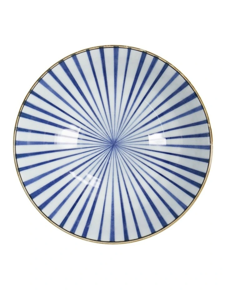 Natsu Tokusa Ramen Bowl 21x8cm in Blue image 3