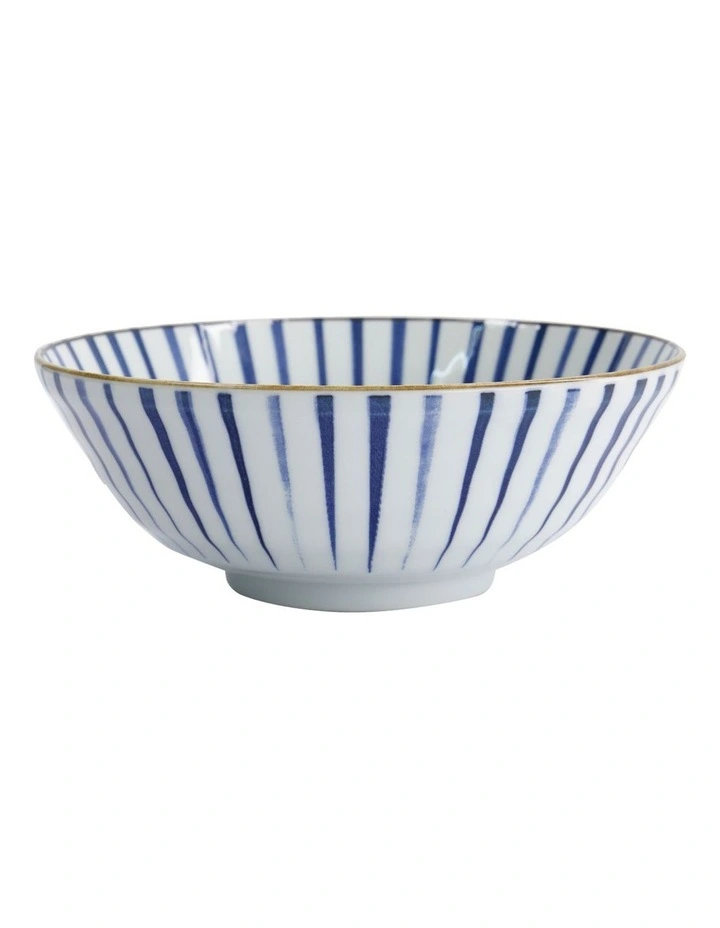 Natsu Tokusa Ramen Bowl 21x8cm in Blue image 4
