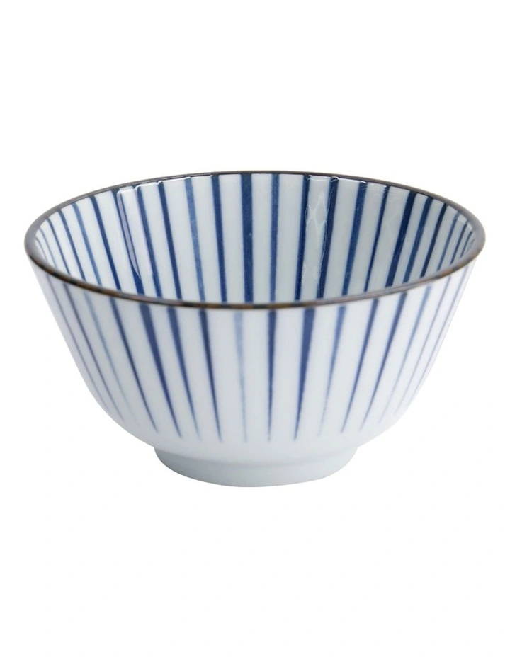 Natsu Tokusa Rice Bowl 12x6cm in Blue image 1