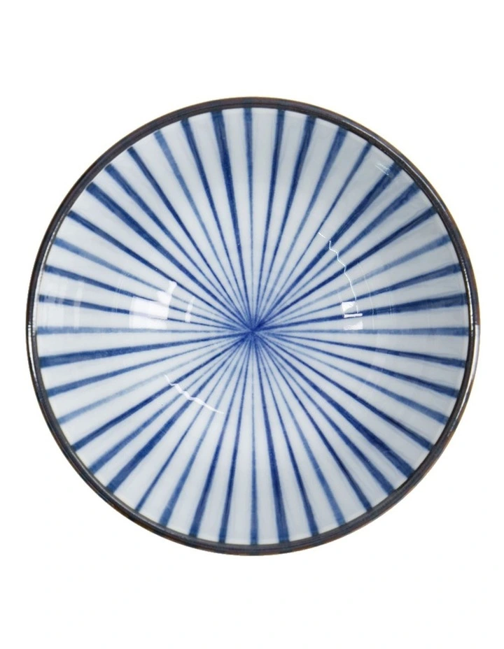 Natsu Tokusa Rice Bowl 12x6cm in Blue image 3