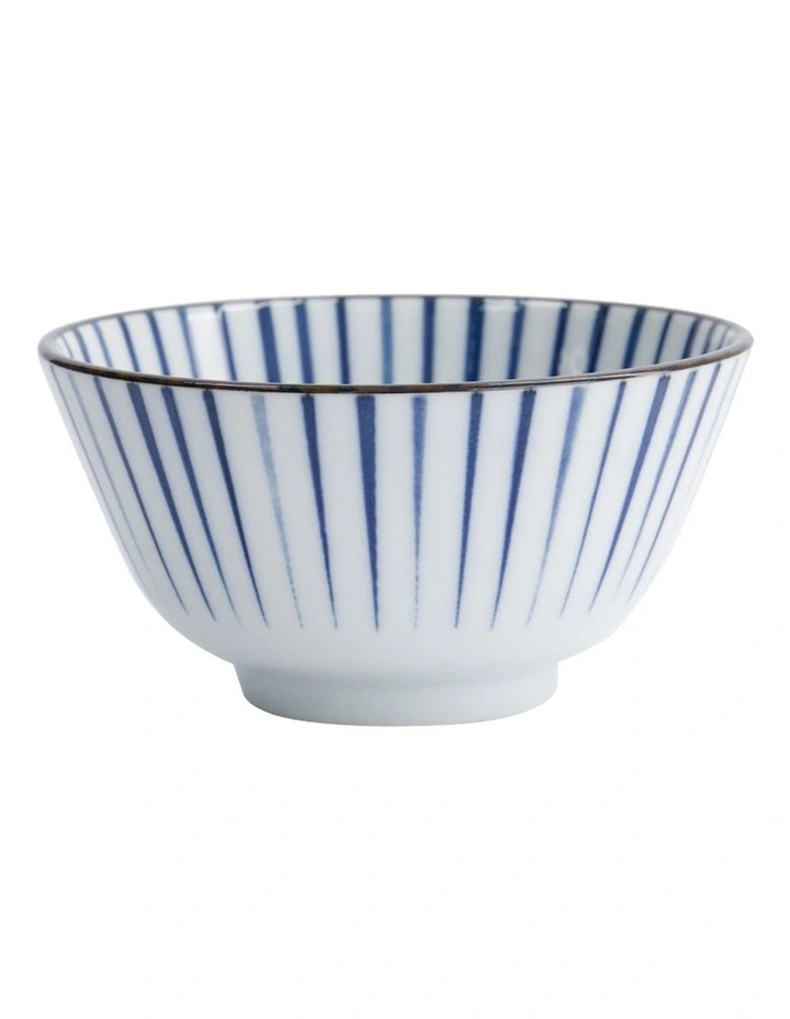 Natsu Tokusa Rice Bowl 12x6cm in Blue image 4
