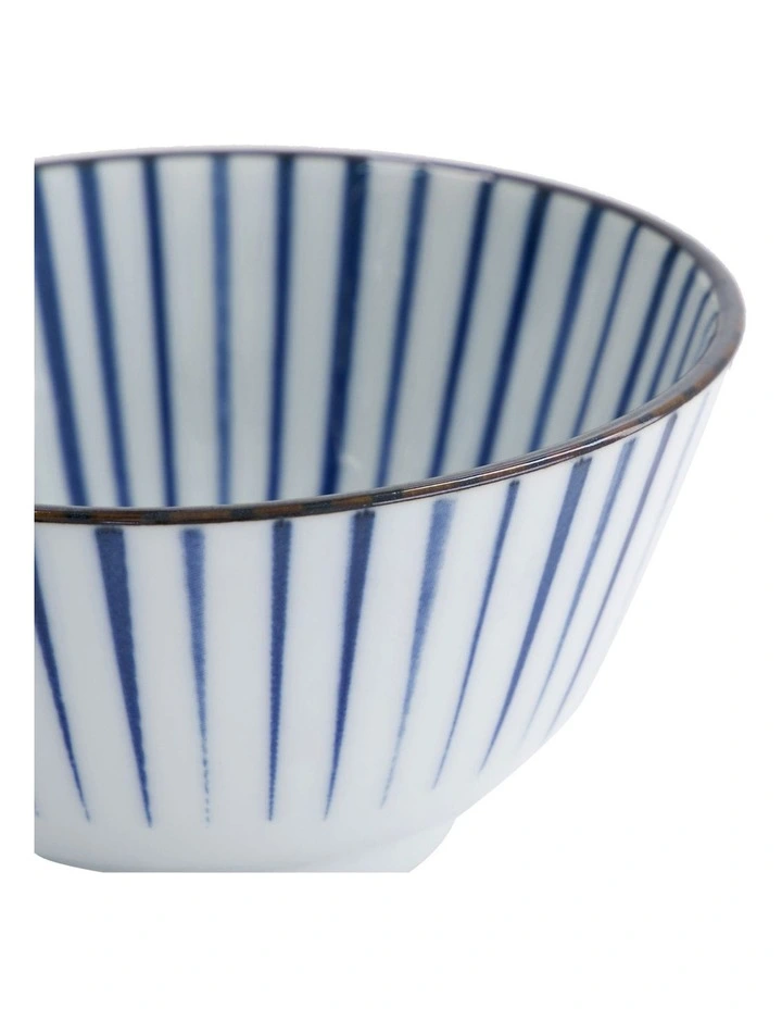 Natsu Tokusa Rice Bowl 12x6cm in Blue image 5