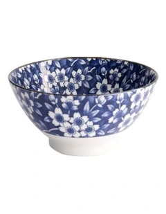 Sakura Ramen Bowl 18x9cm in Blue