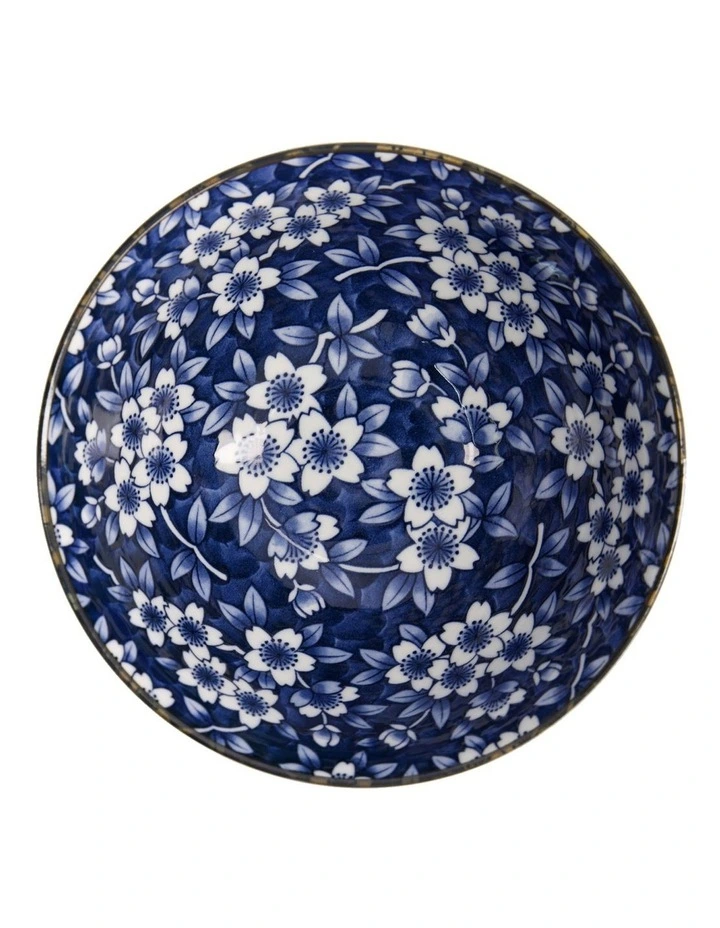 Sakura Ramen Bowl 18x9cm in Blue image 2