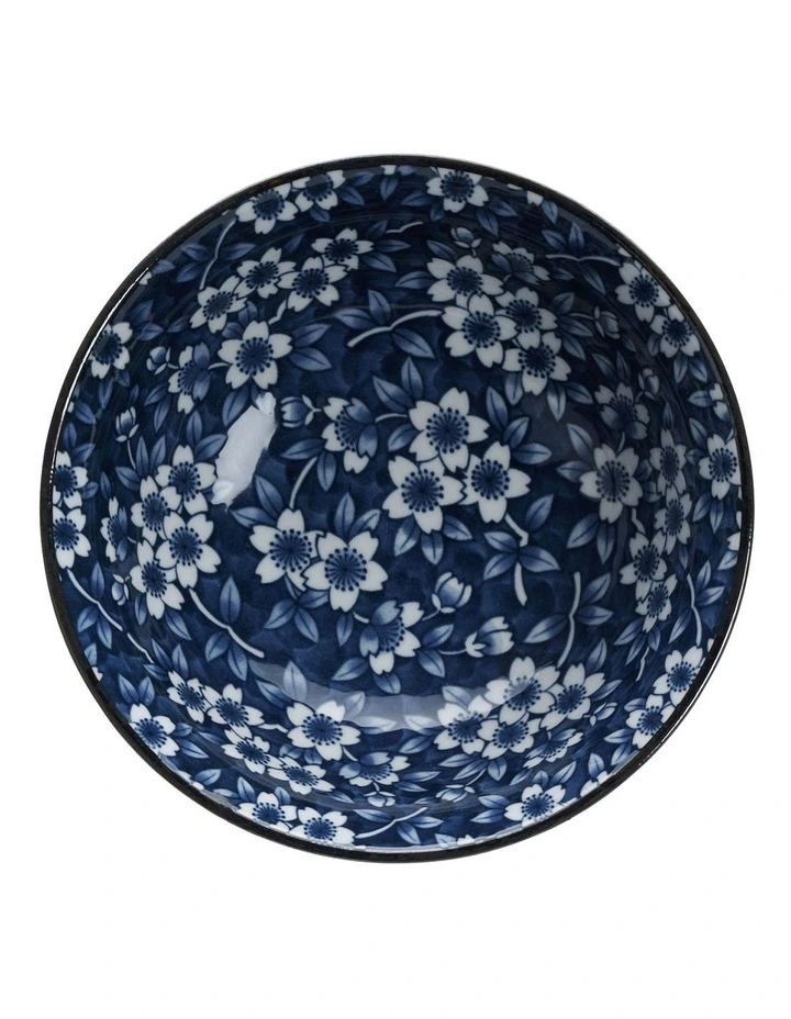 Sakura Ramen Bowl 18x9cm in Blue image 3