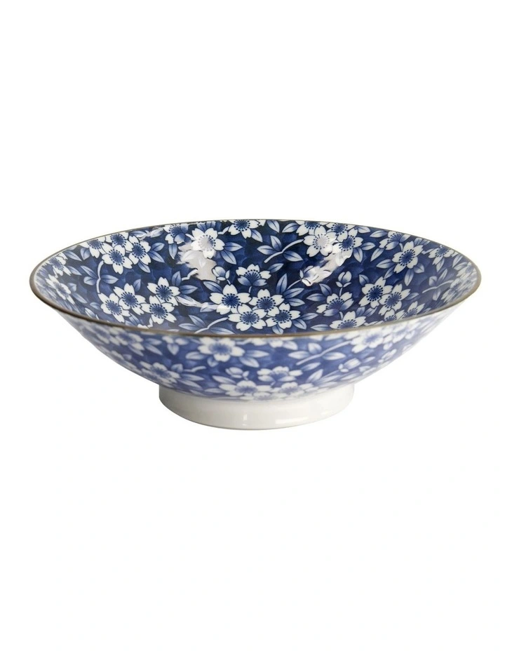 Sakura Ramen Bowl 25x7cm in Blue image 1