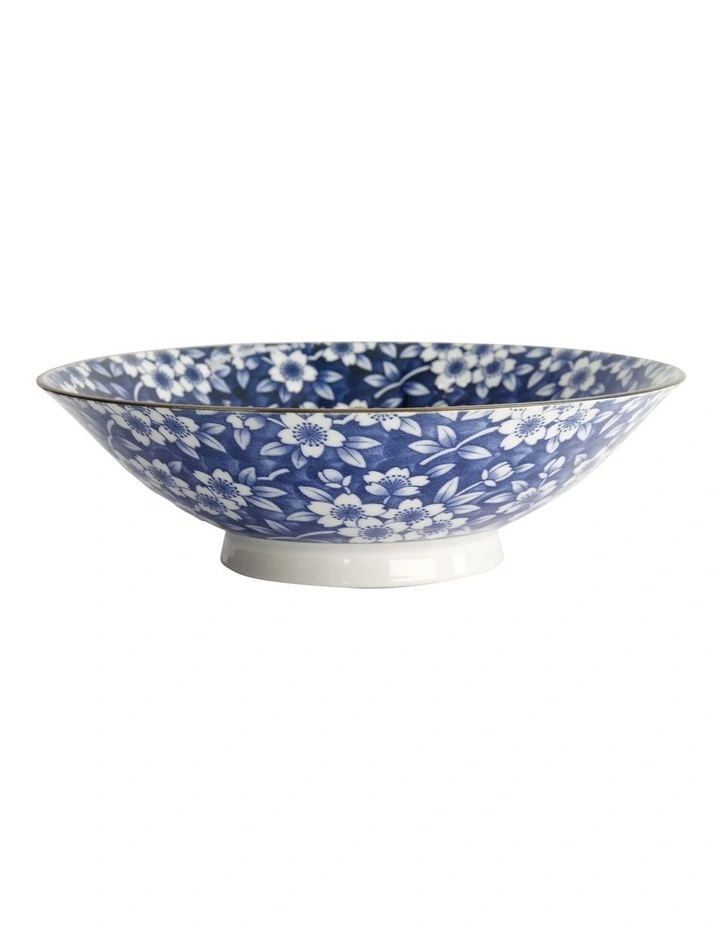 Sakura Ramen Bowl 25x7cm in Blue image 2