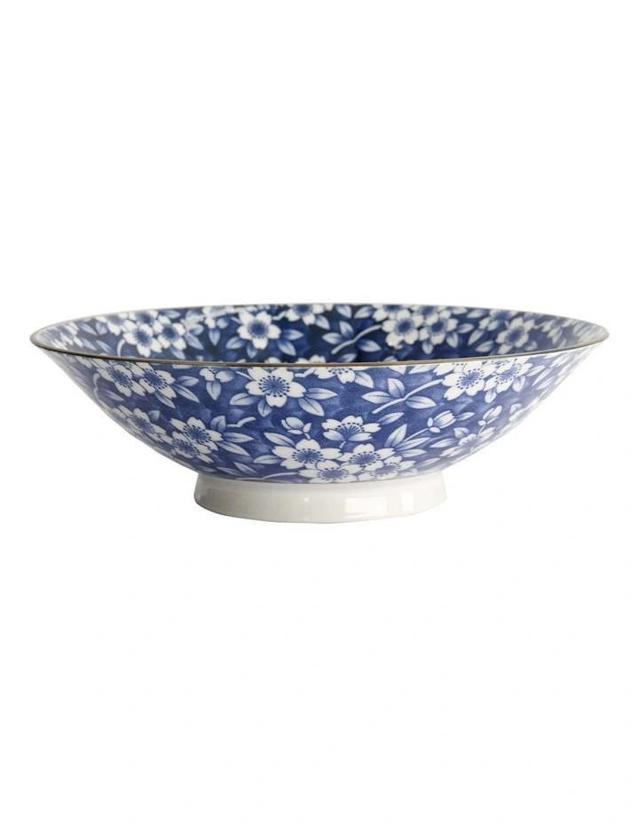 Sakura Ramen Bowl 25x7cm in Blue image 5