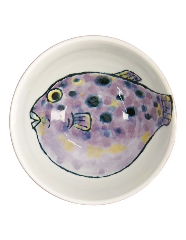 Seafood Fugu Bowl 15.5x8cm in Purple image 4