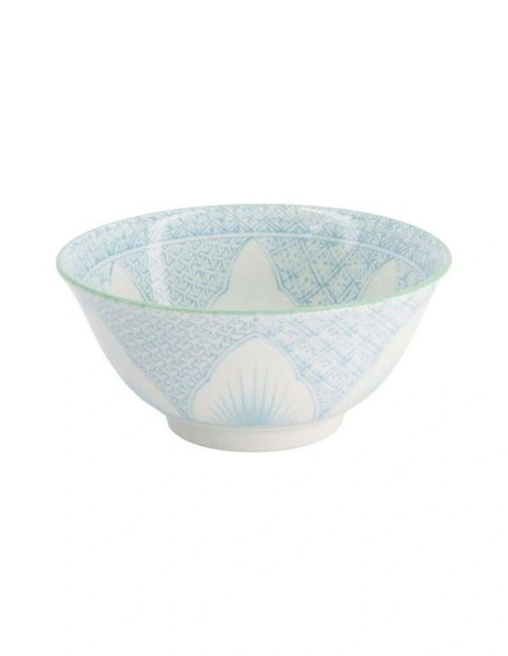 Lily Flower Tayo Bowl 14x6cm in Light Blue image 1