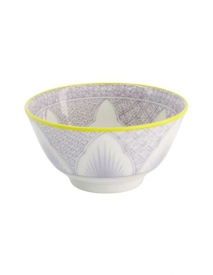 Lily Flower Tayo Bowl 14x6cm in Purple image 1