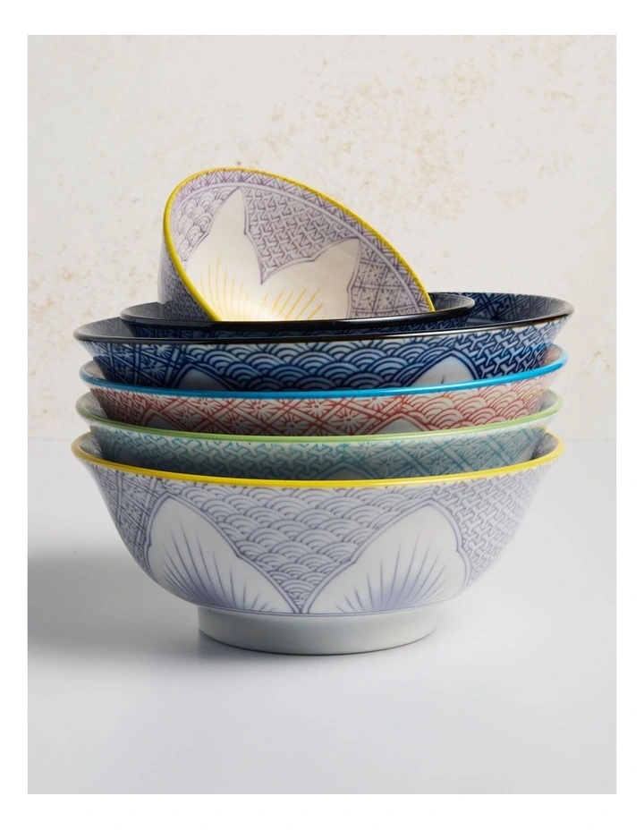 Lily Flower Tayo Small Bowl 13.5x8cm in Light Blue image 4