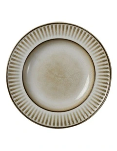 Leros Rim Soup Bowl 23x3.5cm in Mocha