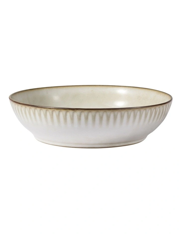 Leros Coupe Pasta Bowl 22x5.5cm in Mocha image 1
