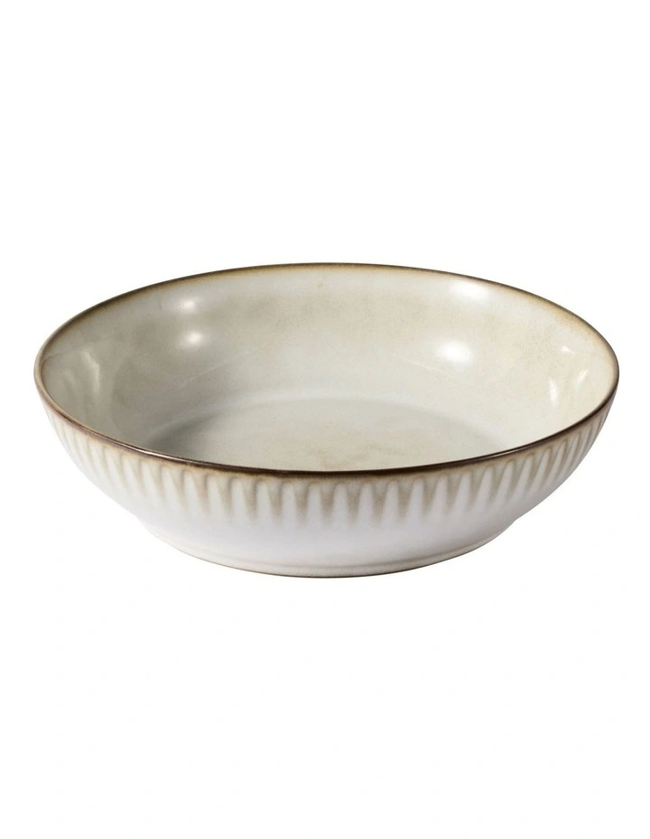 Leros Coupe Pasta Bowl 22x5.5cm in Mocha image 2