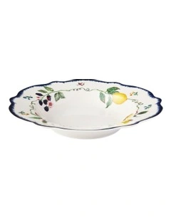 Frutta Scallop Rim Bowl 22x3.5cm in Multi