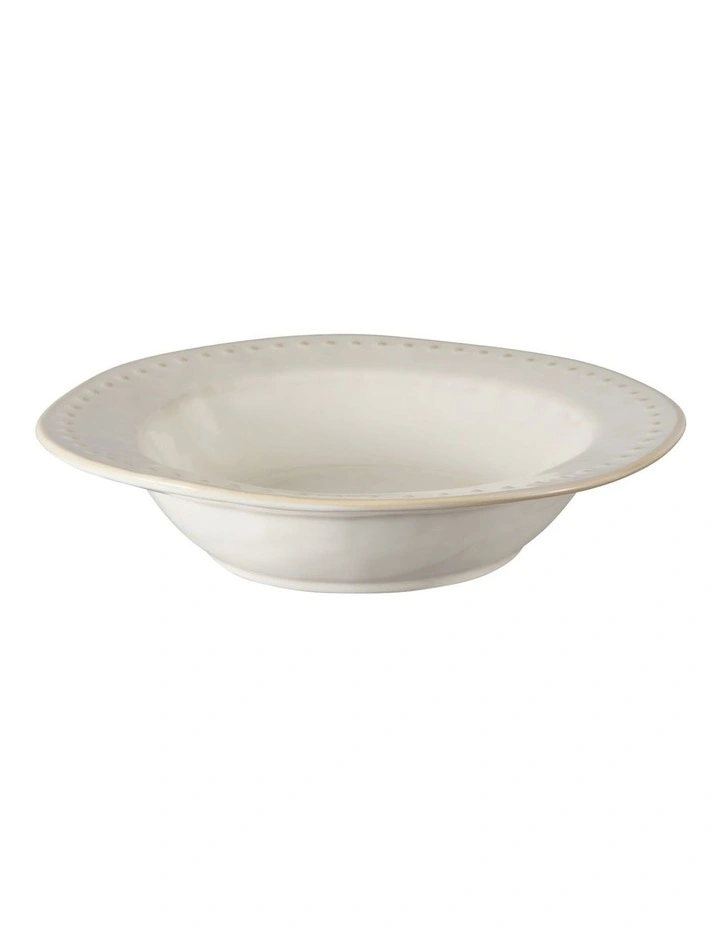 Punto Coupe Pasta Bowl 23x5cm in Ecru image 2