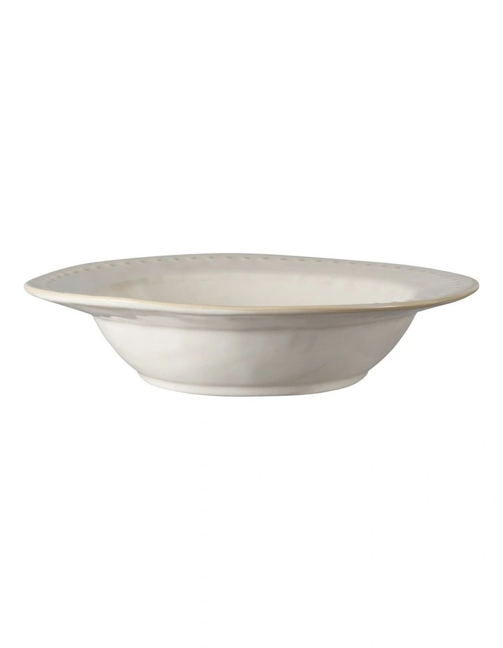 Punto Coupe Pasta Bowl 23x5cm in Ecru image 3