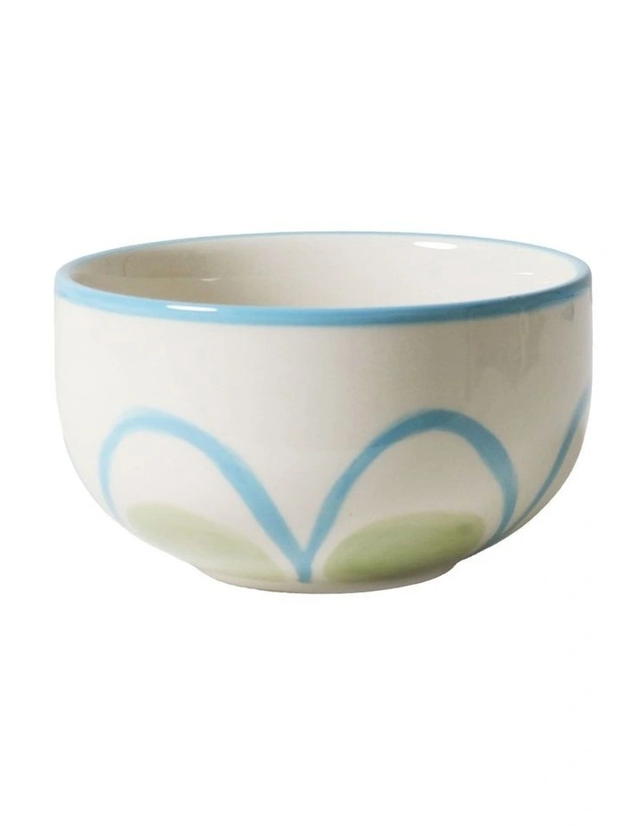 June's Condiment Bowl Forget Me Not Set of 6 in  Vintage White image 1