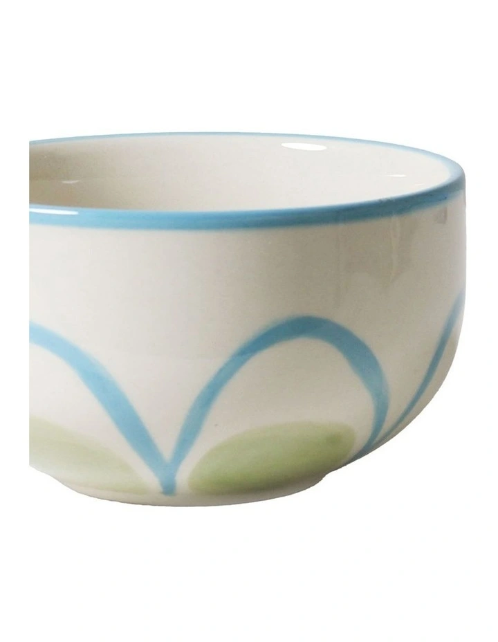 June's Condiment Bowl Forget Me Not Set of 6 in  Vintage White image 3